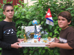 Los pioneros a favor de la conservación de la fauna marina (Maqueta didáctica) de Juan Oscar Bello Morales, ESBU José Martí y Cristian de la Paz Borroto, de la Escuela Primaria Conrado Benítez, Camajuaní, Villa Clara.