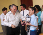 Un voto para mi planeta azul (software educativo sobre el medio ambiente) de Jos ngel Garca Gonzlez de la ESBU Mrtires de Humboldt 7, San Antonio de los Baos, La Habana.