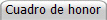 Cuadro de honor